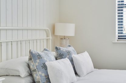 A bedroom at Ty Megan, Gower