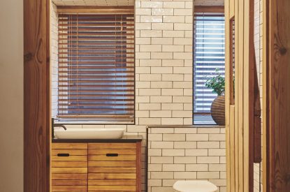 A bathroom at The Old Vicarage, Lake District