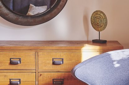 Bedroom décor at The Old Vicarage, Lake District