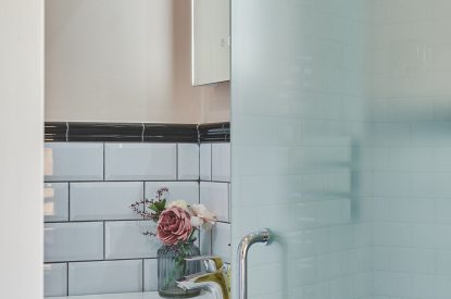 A bathroom at The Old Vicarage, Lake District