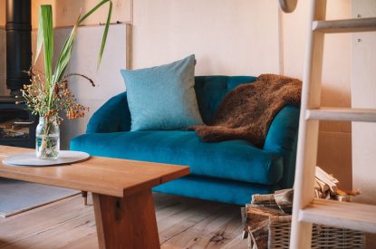 The living room at Ermine, Scotland