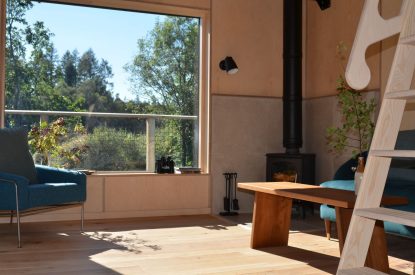 The living room at Ermine, Scotland