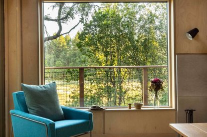 The living room at Ermine, Scotland