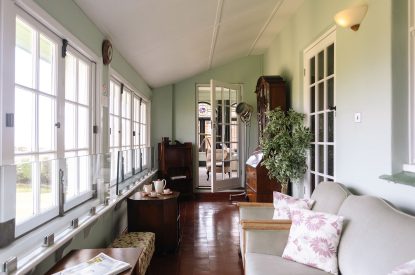 The sun room at Christie Mansion, Isle of Wight