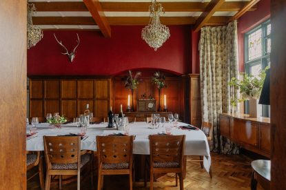 The dining room at Christie Mansion, Isle of Wight