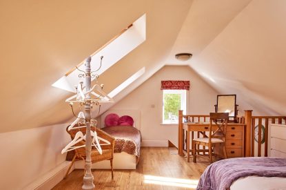 A bedroom at Hollington Barns, Peak District