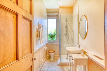 The bathroom at Georgian House, Devon