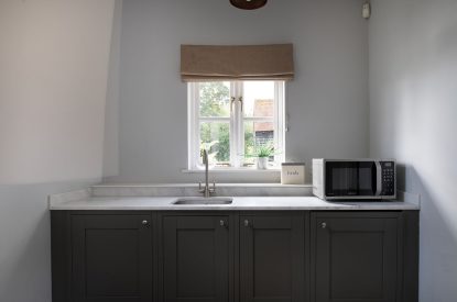 The kitchen at Hedge Farmhouse, Buckinghamshire