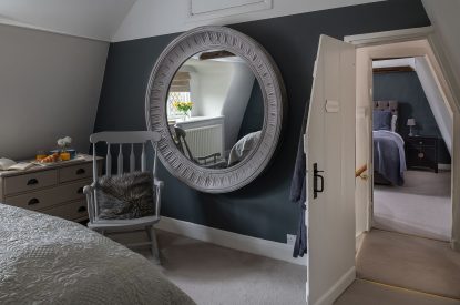 A double bedroom at Hedge Farmhouse, Buckinghamshire 