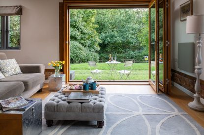 A double bedroom suite at Hedge Farmhouse, Buckinghamshire 