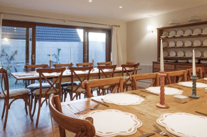 The dining area at Leonard House, the Cotswolds