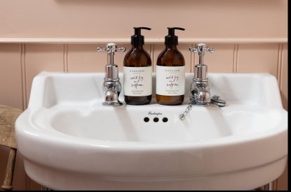 The bathroom at Bix Cottage, Chiltern Hills