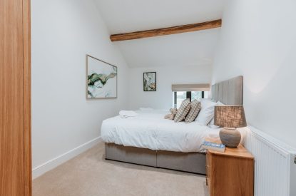 A king size bedroom at Arkle, Shropshire