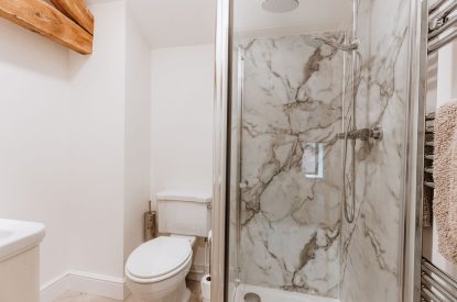 A shower room at Arkle, Shropshire