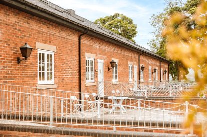 Outdoor space at The Equestrians, Shropshire