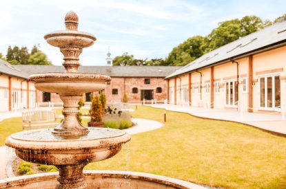 Outdoor space at The Equestrians, Shropshire