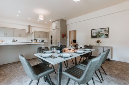 The dining area at The Equestrians, Shropshire