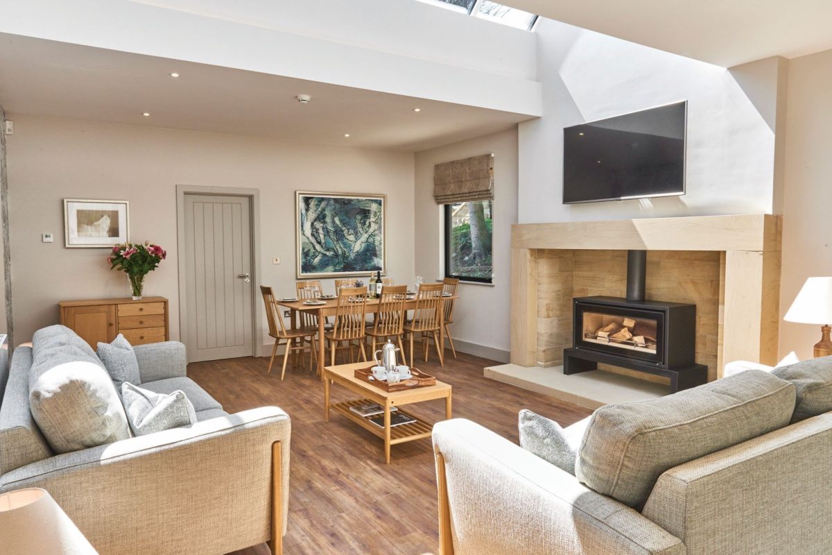 The living space at The Samaloco, Northumberland