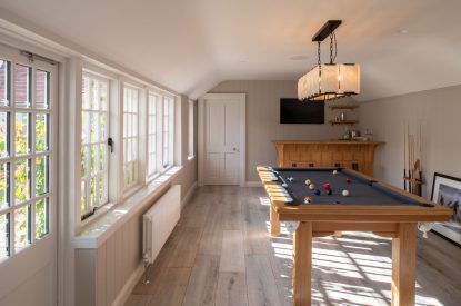 The games room at Muirfield Green, East Lothian