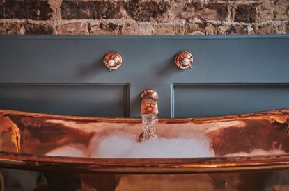 The copper bath at Chester House, Cheshire
