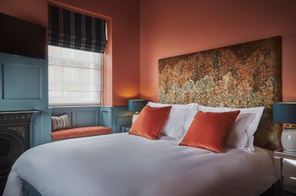 A super king size bedroom at Chester House, Cheshire