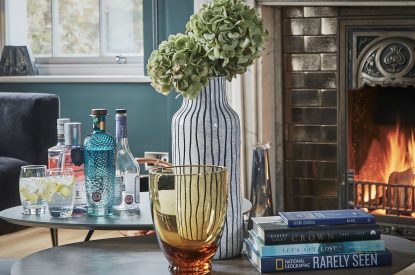 The living room at Chester House, Cheshire