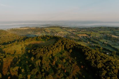 Aerial views near Cheshire Manor, Bickerton