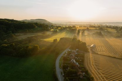 Aerial views near Cheshire Manor, Bickerton