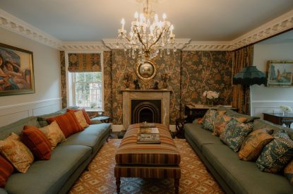 The drawing room at Cheshire Manor, Bickerton