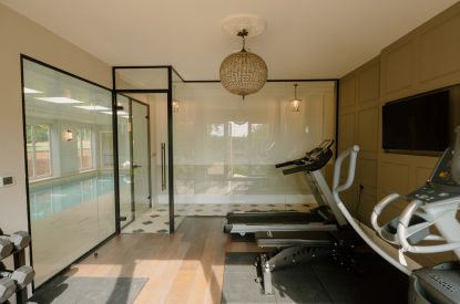 The gym area at Cheshire Manor, Bickerton