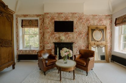 Seating area at Cheshire Manor, Bickerton