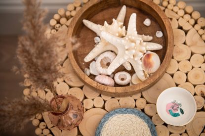 The living room at Coral House, Dorset