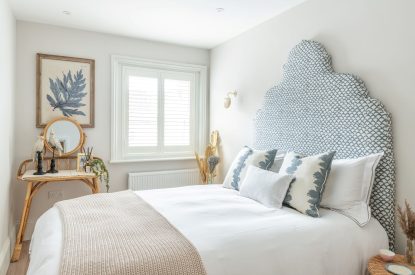 A king size bedroom at Coral House, Dorset