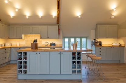 The kitchen at Bramble Cottage, Somerset