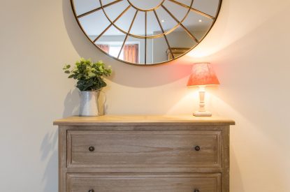 The family bedroom at Hawthorn Farmhouse, Somerset