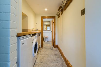 The utility room at Hawthorn Farmhouse, Somerset
