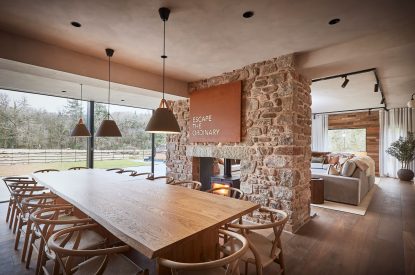 The dining room at Copeland House, Lake District