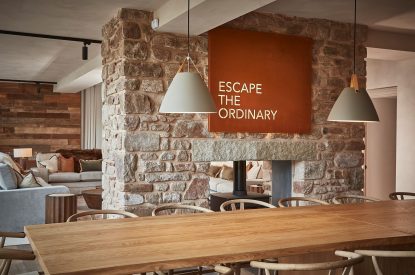The dining room at Copeland House, Lake District