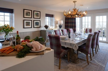 The dining area at The Aulde Byre, Perthshire