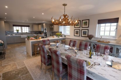 The dining kitchen at The Aulde Byre, Perthshire