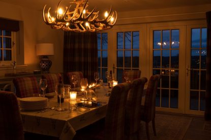 The dining area at The Aulde Byre, Perthshire