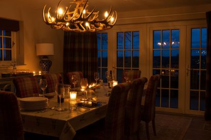 The dining area at The Aulde Byre, Perthshire
