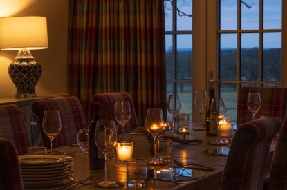 The dining area at The Aulde Byre, Perthshire