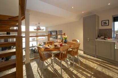 The dining space at Braeview Steading, Perthshire