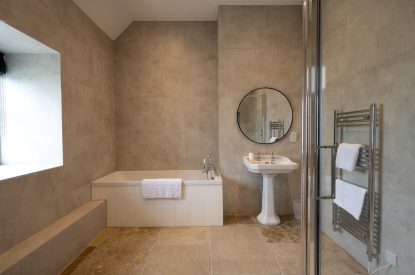 A bathroom at Braeview Steading, Perthshire