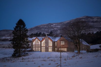 The exterior of Braeview Steading, Perthshire