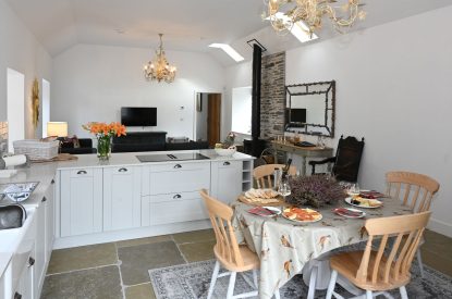 The dining kitchen at Tayburn Cottage, Perthshire