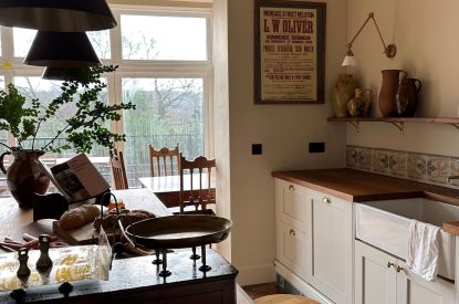 The kitchen at Plas Glan Menai, Anglesey