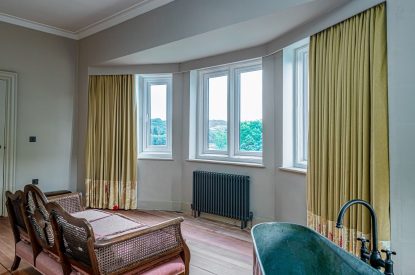 A double bedroom at Plas Glan Menai, Anglesey