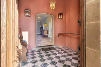 The entrance hall  at Plas Glan Menai, Anglesey